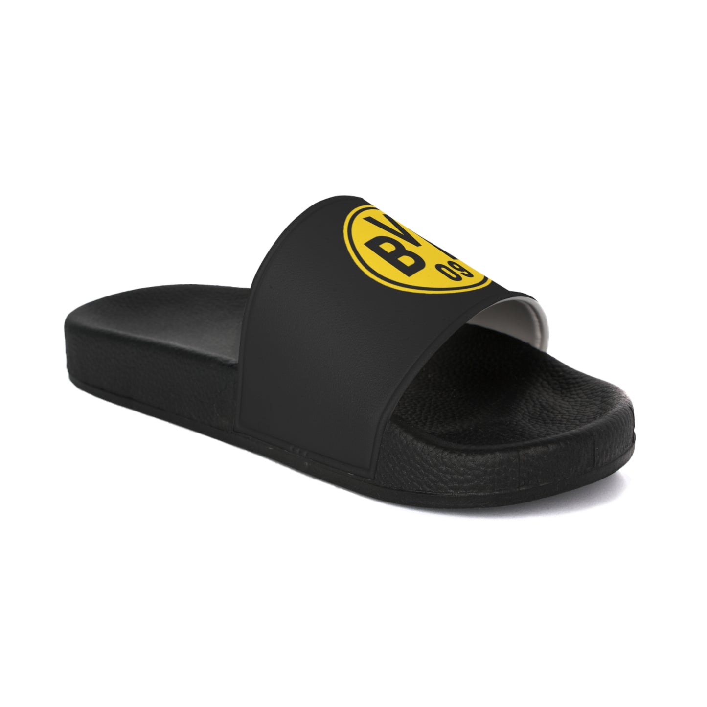 Men's Slide Sandals with Bold Logo - Comfortable Summer Footwear