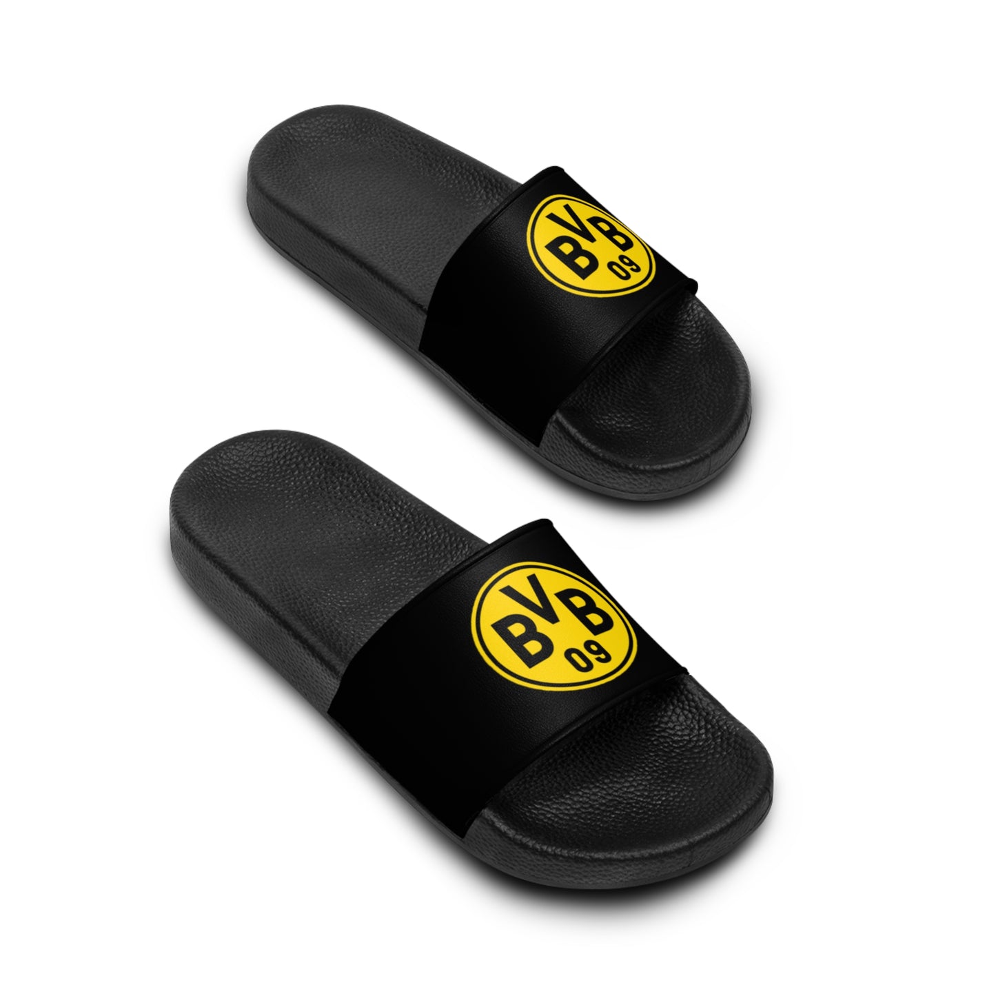 Men's Slide Sandals with Bold Logo - Comfortable Summer Footwear