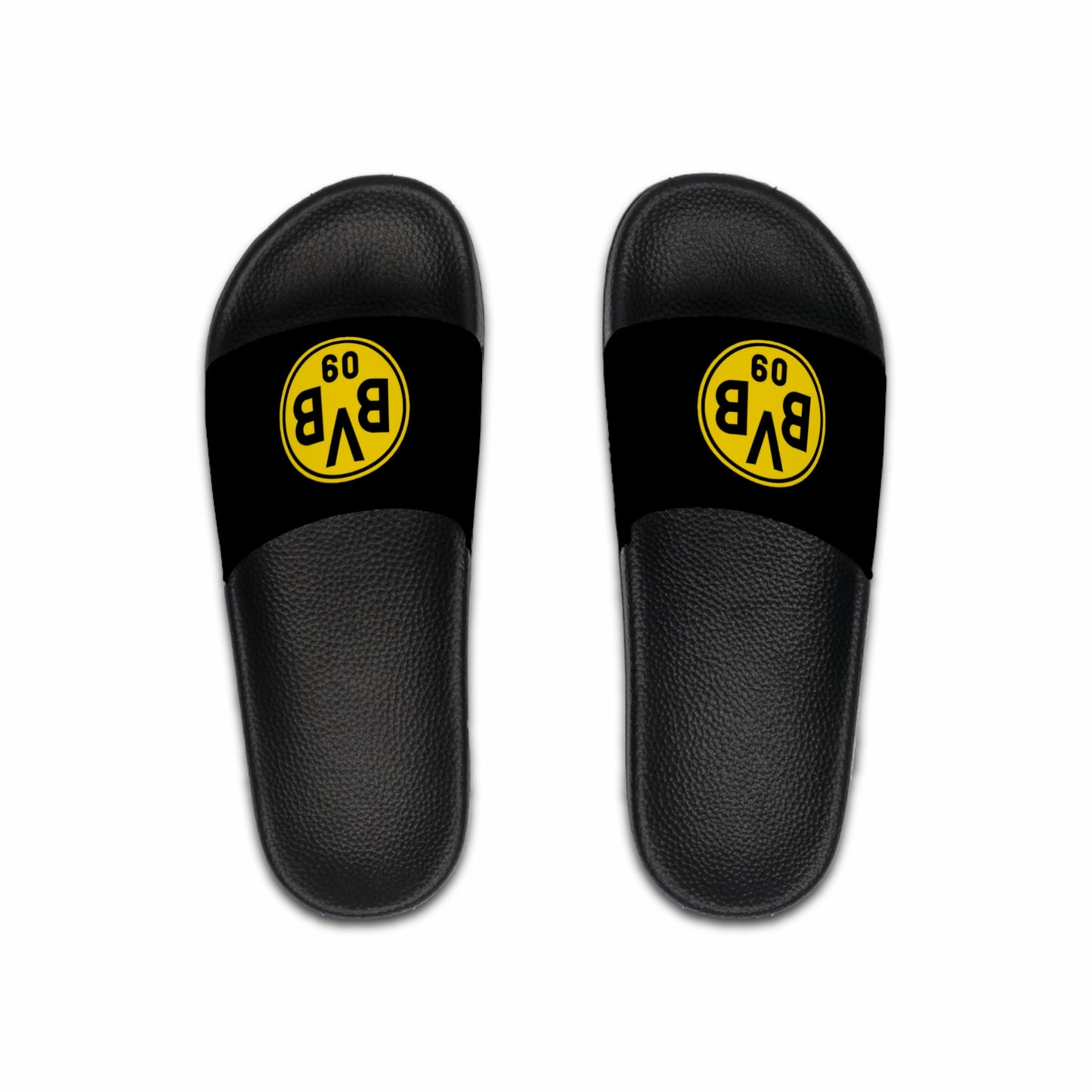 Men's Slide Sandals with Bold Logo - Comfortable Summer Footwear